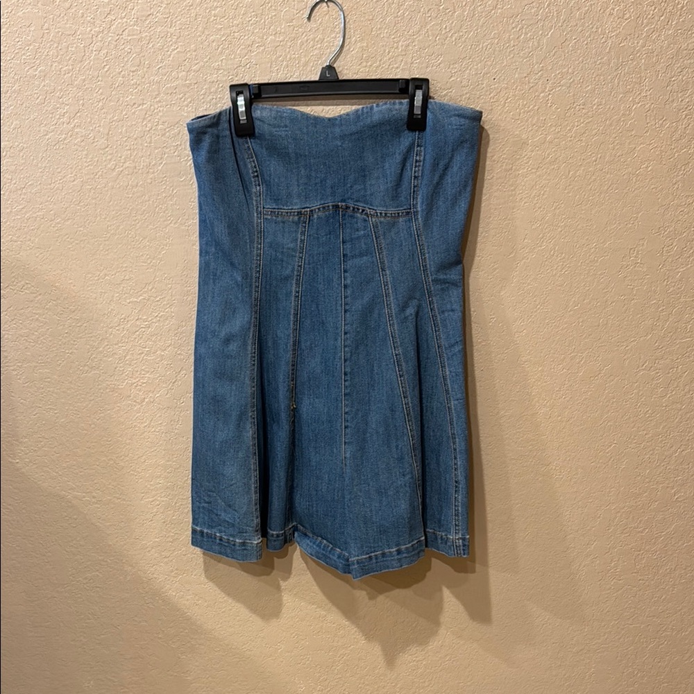 Alter’d State Strapless Denim Romper
